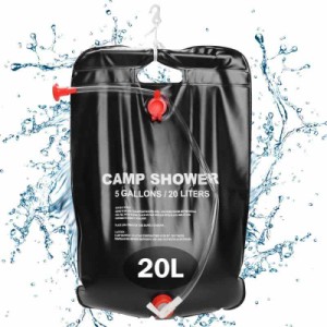 ウォーターバッグ 水タンク 20L【蛇口付き】給水バッグ 折りたたみ 携帯便利 シャワー アウトドア用品 ウォータータンク 貯水バッグ 旅行