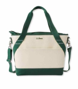 L.L.Bean(エルエルビーン) インサレーテッド・トート ミディアム キャンバス ソフトクーラー 保冷 (Ｍ, Dark Green)