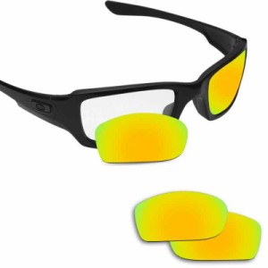 剥がれ防止 Oakley Fives Squared交換用レンズ 偏光レンズ -マルチオプション型 (ブロンズブラウン-偏光)