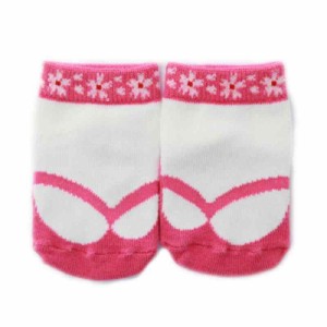 [Aenak] 足袋そっくす 和装 ベビー ソックス 女の子 日本製 和柄 くつした 靴下 985027 (9-12, ピンク)