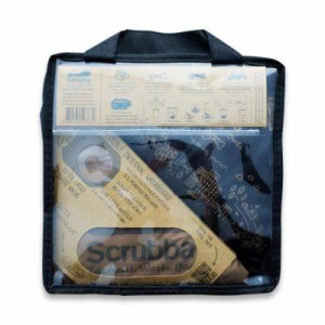 旅行用洗濯袋 Scrubba Washbag スクラバ ウォッシュバッグ 便利トラベルグッズ キャンプ 携帯用洗濯袋 ウォッシュキット (ブラウン)