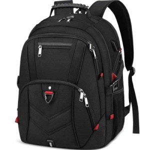 [NEWHEY] リュック メンズ バックパック 大容量 40L リュックサック 盗難防止 17.3インチ PCバッグ 多機能 防水 イヤホン穴 USB充電ポー