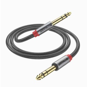 ANYPLUS 6.35mm to 6.35mm Audio Instrument Cable… (1m-1枚)