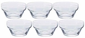 アデリア(ADERIA) デッセル スタックボール 食洗機対応 デザートグラス クリア 6個セット 日本製 xパフェ サンデー 容器 カップ ガラス 