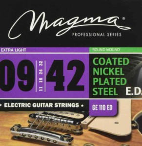 Magma Strings マグマストリングス コーティング エレキギター弦 ニッケル 009-042 GE110ED