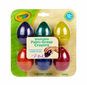 Crayola My First パームグリップクレヨン 幼児用カラーリング (6 Count (Pack of 1))