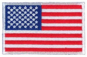 東洋マーク アメリカ合衆国 国旗 刺繍 ワッペン 接着芯タイプ A-39