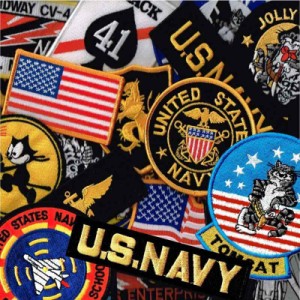 サバゲー アメリカ軍 ミリタリーワッペン 刺繍 パッチ 今月のセット TOMCAT-S サイズ約6.5cmx5.5cm + NAVY兵器学校 ラウンド サイズ約直