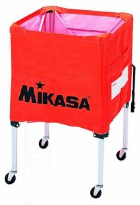 ミカサ(MIKASA) ワンタッチ式ボールカゴ3点セット(フレーム・幕体・キャリーケース) (オレンジ)