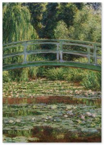 ポスター クロード モネ 絵画 『ジヴェルニーの日本の橋と睡蓮の池』 A3【日本製】 [インテリア 壁紙用] 壁紙 おしゃれ アートポスター