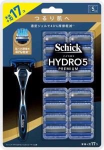 Schick(シック) ハイドロ5プレミアム つるり肌へ クラブパック(ホルダー(刃付き)+替刃16コ) 髭剃り カミソリ