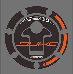 WhaleZ オートバイタンクパッドタンクパッドプロテクターステッカーカバー For KTM DUKE790の場合 (A)