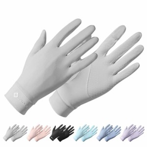 [PIROXIS] レディース 手袋 UVカット手袋 春夏 グローブ 【2本指出し設計で楽にタッチパネル操作】【手触り良い・紫外線対策・滑り止め付