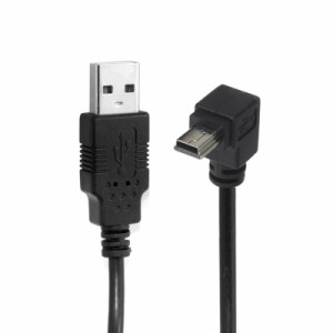 chenyang Mini USBケーブル USB 2.0 - Mini USB-B 5ピン 90度 直角延長データケーブル 1.8M (ブラック)