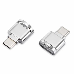 Cablecc USB 2.0 Type C USB-C - Micro SD SDXC TFカードリーダーアダプター 携帯電話用 2個