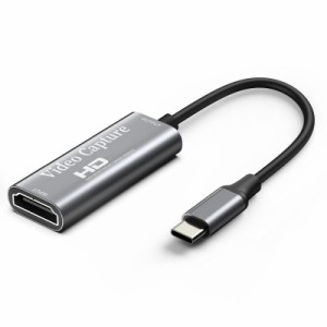 Chilison HDMI キャプチャーボード ゲームキャプチャー USB Type C ビデオキャプチャカード 1080P60Hz ゲーム実況生配信、画面共有、録画