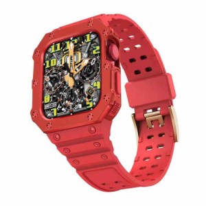 コンパチブル apple watch バンド アップルウォッチバンド 二重構造 ケース一体型 交換用ベルトapple watch series SE/7/6/5/4/3/2/1 38m