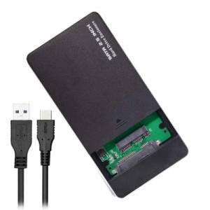 Cablecc USB 3.1 Type-C USB-C - 1.8インチ Micro SATA 16ピン 7+9 SSD - 外付けハードディスクエンクロージャ