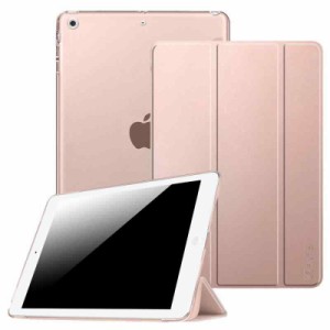 Fintie iPad Air2 / iPad Air ケース クリア バックカバー 軽量 薄型 タンドタイプ PUレザーフロントケース 傷つけ防止 オートスリープ機