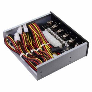 Cablecc 6 ハードディスク制御システム インテリジェントコントロール管理システム HDD SSD 電源スイッチ 5.25 CD-ROMベイ付き (CD-ROMベ