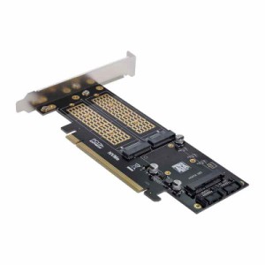 Cablecc SFF-8643 - U2キット NGFF M-Key to HD Mini SAS NVME PCIe SSD SATAアダプター マザーボード用 (SA-028。)