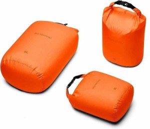 BeeNestingバックパッキング用超軽量ドライバッグセット、キャンプ、ハイキング、オートバイ用の防水ドライバック、3パックの軽量スタッ
