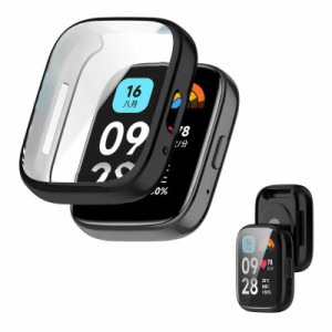 Xiaomi Redmi Watch 3 Active 用 ケース カバー ガラスフイルム一体型ケース 【NOUKAJU】 ケース 保護フィルム 一体 保護ケース PC+強化