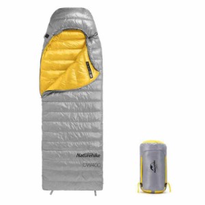 Naturehike 寝袋 高級ダウン シュラフ アウトドア キャンプ コンパクト 超軽量 冬用 1人用 750FP 封筒型 4シーズン 防水 保温 防寒 防災