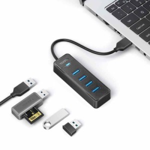 iDsonix usbハブ 3.0 4ポート iDsonix usb hub 小型 増設 5Gbps高速転送 バスパワー コンパクト ノートPC対応 Mac OS/Windows/Android/Li