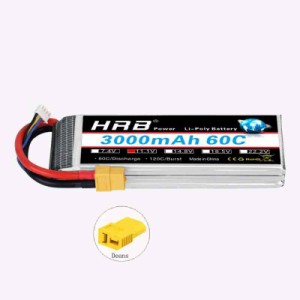 HRB 3S 3000mAh 11.1V 60C XT60 Deans T Lipoバッテリー、RC飛行機RCカーRCトラックレーシングドローンマルチローターに適合