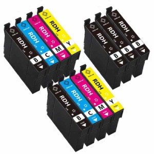 Epson用 エプソン RDH-4CL インクカートリッジ 4色セット(RDH-BK-L RDH-C RDH-M RDH-Y）2SET+ブラック3本追加 全11本セット リコーダー用