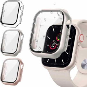 【3個入り】FALSAD Apple Watch カバー Se/Se2/Series9/8/7/6/5/4/3 対応 アップルウォッチ 40mm/44mm/41mm/45mm/38mm/42mm、PC素材と強