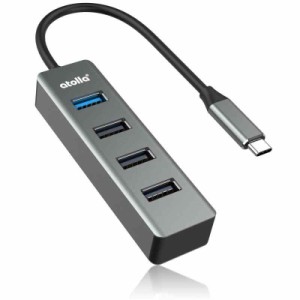 atolla USBハブ USBポート USB Hub Type C ハブ (USB-Cモデル USB3.0 2.0ポート)