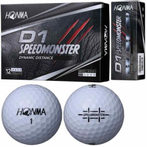 本間ゴルフ HONMA ボール D1 スピードモンスター ボール 5ダースセット 5ダース(60個入り) (ホワイト)