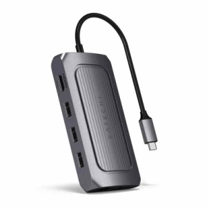 Satechi USB4 マルチ USBCハブ 9in1 PD充電 イーサネット 最大8K HDMI (MacBook Pro/Air2018以降/M1/M2対応)