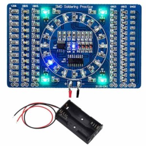 Youmile SMDはんだ付け練習キットDIY SMD SMTコンポーネントCD4017回転NE555溶接練習はんだ付けスキルトレーニングボードDIYトレーニング