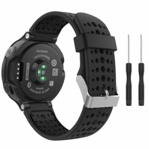 ATiC Garmin ForeAthlete 235 交換用バンド (1点セット, ブラック)