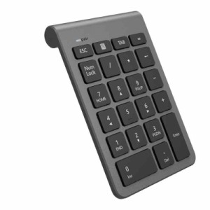 Bluetooth テンキーボード ワイヤレス テンキーパッド 無線 数字キーボード 22キー ブルートゥース数値キーボード (ブラック)