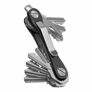 KeySmart(キースマート) Rugged(ラゲット-頑丈)キーケース コンパクト キーホルダー マルチツール 栓抜き ポケットクリップ付き キーオー