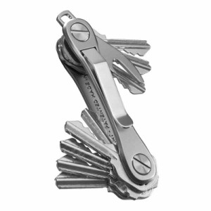 KeySmart(キースマート) Rugged(ラゲット-頑丈)キーケース コンパクト キーホルダー マルチツール 栓抜き ポケットクリップ付き キーオー