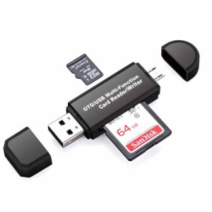 SDメモリー カードリーダー USBマルチカードリーダー 多機能 OTG SD/Micro SDカード両対応 Type-C/Micro usb/USB接続 Windows/New Macboo