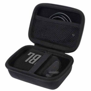 JBL GO3 Bluetooth ポータブルスピーカー 専用保護収納ケース- Aenllosi (ブラック)