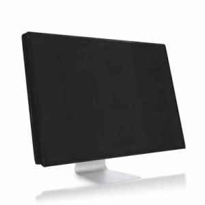 kwmobile 対応: Apple iMac 27 / iMac Pro 27 モニターカバー - PCモニターディスプレイ 防塵 ほこり防止 黒色 (27-28モニター, ブラック