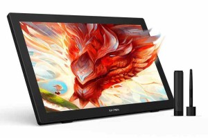 XPPen 液タブ 23.8型 大画面 2K QHD 液晶ペンタブレット 傾き検知 充電不要ペン付 お絵描き用 イラスト制作 ソフトウェア付き Artist 24 