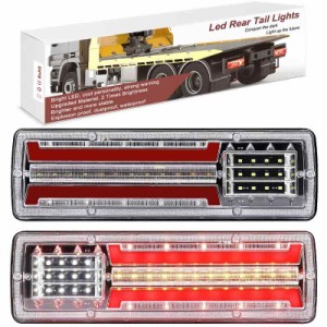 Ygmylandbb LED トラック テールランプ 24V シーケンシャル 流れる ウィンカー LEDテールランプ ブレーキ スモール リアコンビネーション