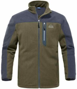 [Gopune] フリースジャケット メンズ ゴルフウェア アウトドア ジャケット ソフトシェル 登山服 フルジップ コート ウォーム 軽量 ハイネ