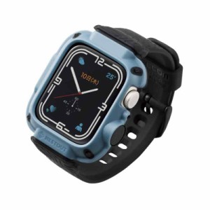 エレコム Apple Watch (アップルウォッチ) ケース バンパー バンド一体型 41mm [Apple Watch 8 7 対応] NESTOUTシリーズ 耐衝撃 衝撃吸収