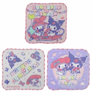 サロンジェ マイメロディ&クロミ ミニタオル3P 884389 SANRIO サンリオ