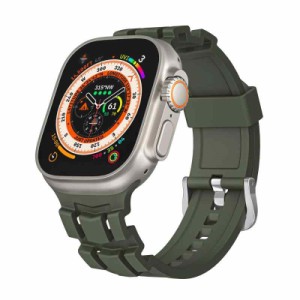 [Suitisbest] コンパチブル Apple watch バンド 49mm 45mm 44mm 42mm アップルウォッチバンド 交換用 シリコンベルト Apple watch スポー