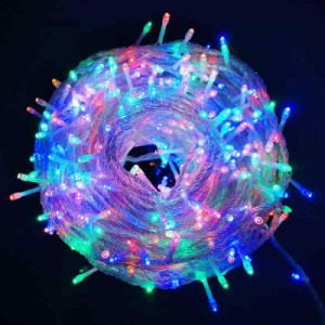 LEDイルミネーションライト 500球 30m クリスマス飾りライト 複数連結可 (RGB)